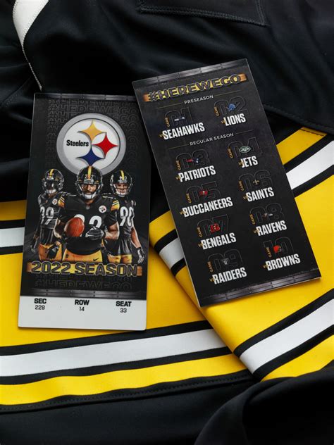 They're not set for 2022. . How much do steelers season tickets cost